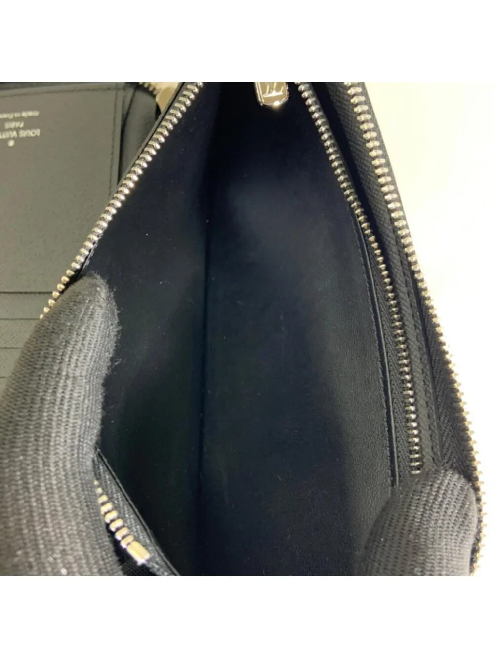 Louis Vuitton Damier Graphite Zippy Wallet Vertical Zip Around Black